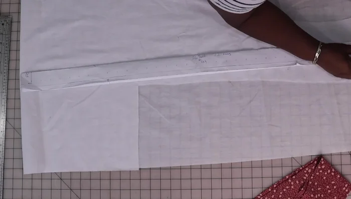 Mark notches and fold lines on your fabric pieces.