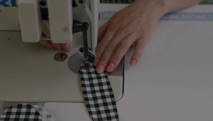 Create a casing for elastic: Stitch 3/8 inch away from the pressed seam. Thread elastic through the casing using a safety pin and secure both ends.