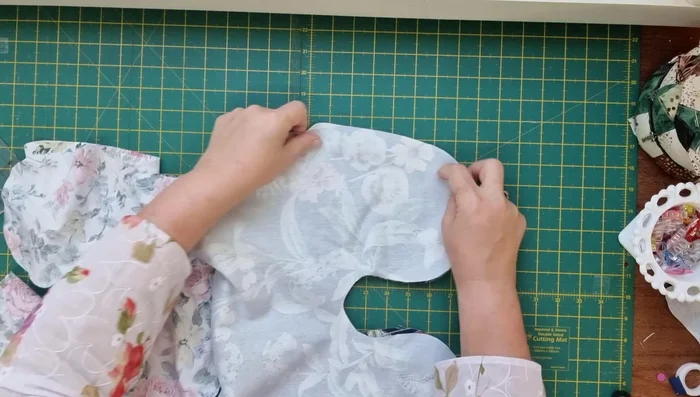 Stitch the outer and lining layers together, leaving an opening for turning.