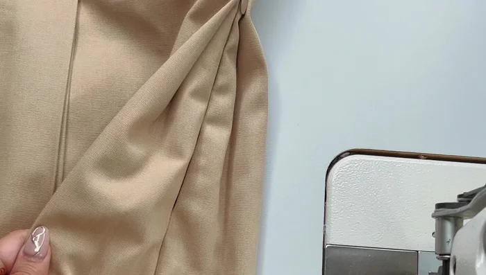 Optional: Finish the hem with a rolled hem.