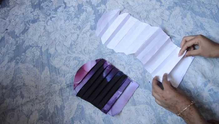 Repeat for other side, attach shoulder seams. Add plated detail to sleeves and attach to the dress.