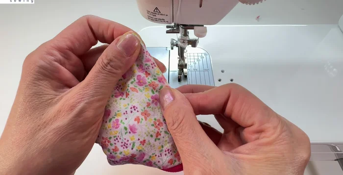 Turn right side out, use a point turner to poke out corners.