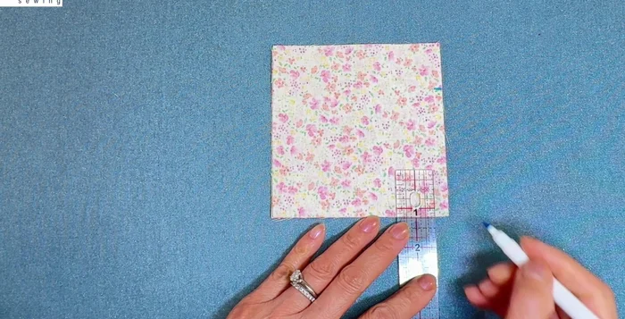 Sew the lining pieces together, leaving an opening.