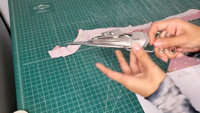 Prepare Binding: Cut a long strip of fabric for binding. The width depends on your binding attachment (e.g., 20mm with 10mm finished width).