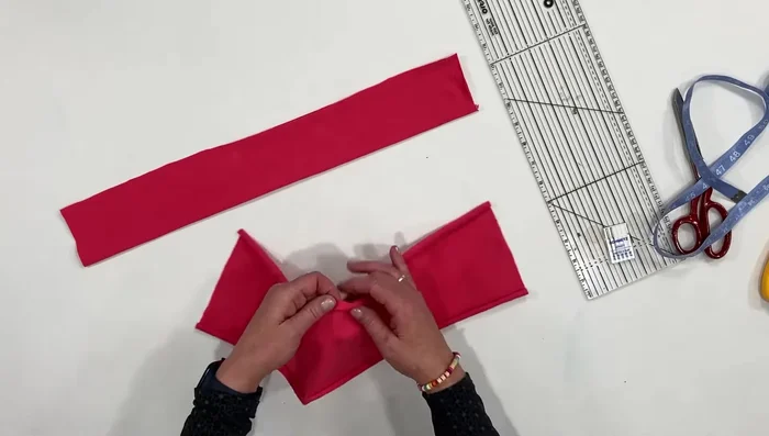 Turn the tube inside out using a turning stick.