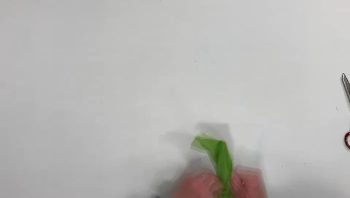 Turn inside out. Fold in half again with seam at the top or bottom.