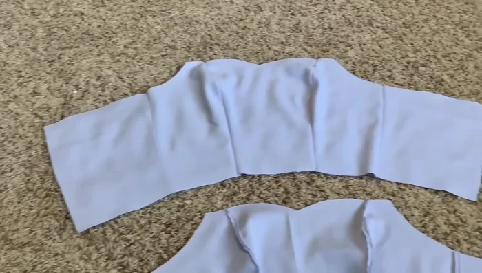 Sew the two bustiers together, ensuring correct armhole curves.