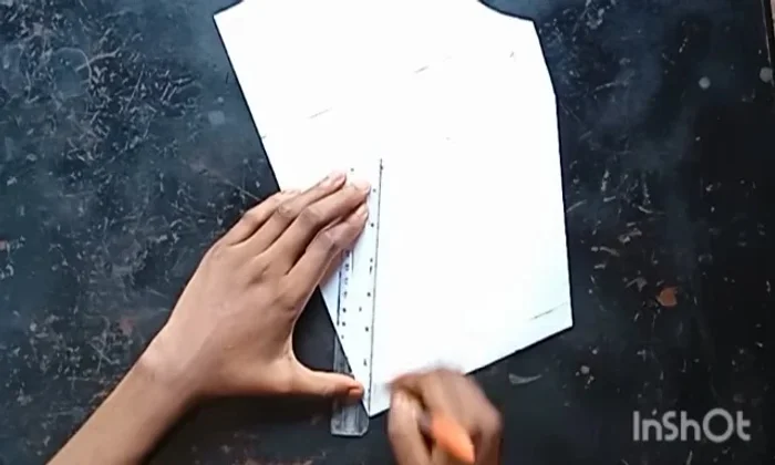 Cut along the style lines to slash and spread the pattern.