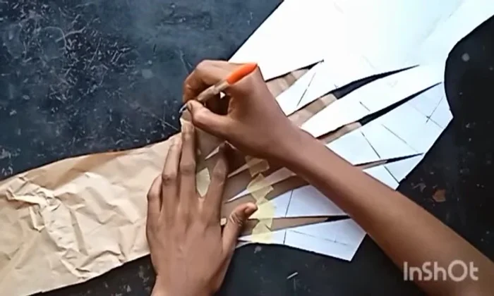 Smoothen the pattern pieces.