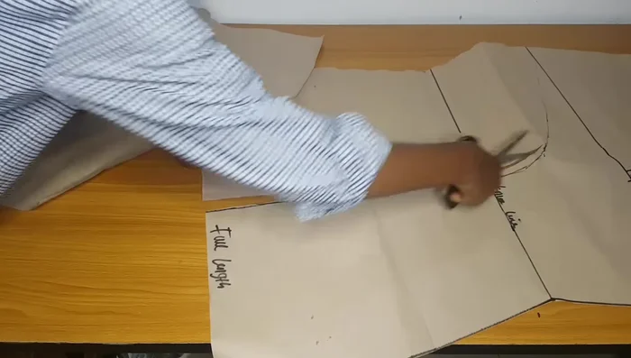 Cut out the outer layer.