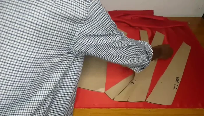 Cut out the main fabric pieces.