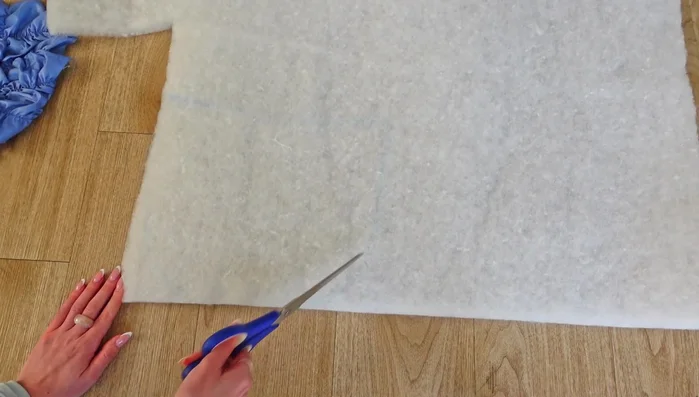 Cut Wadding and Lining Pieces to Match