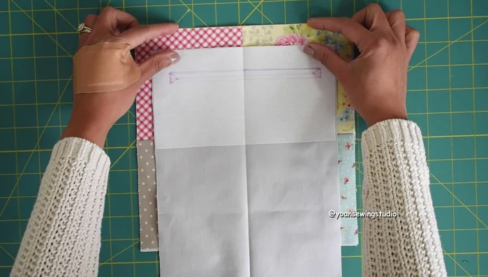 Attach the inner zipper pocket to the back exterior pocket.