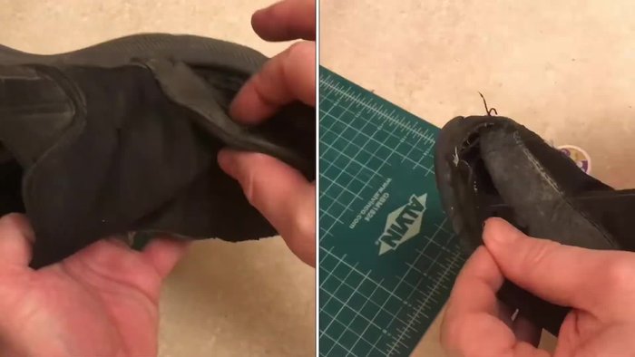 Prepare your materials: strong needle, nylon thread, and scissors.