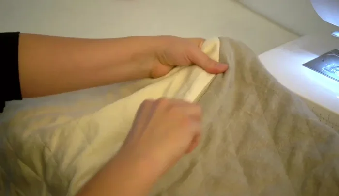 Turn right side out and close the gap.