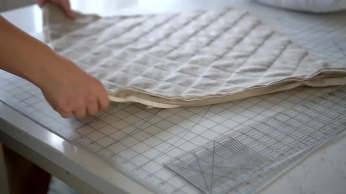 Turn right side out and close the gap.