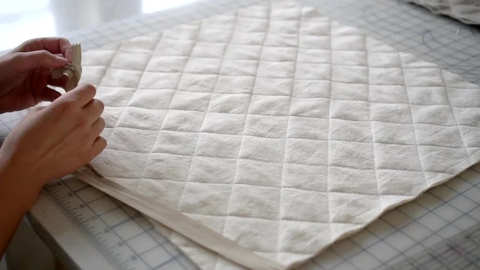 Repeat Step 12 for the other quilted piece.