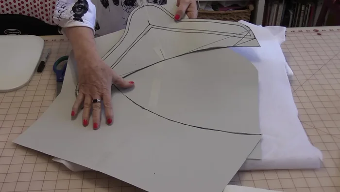 Fuse the fleece to the wrong side of the fabric pieces.