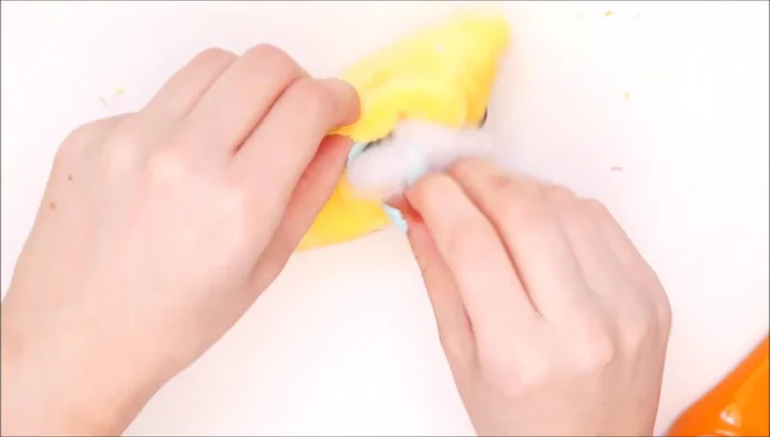 Hand-sew the gap closed.