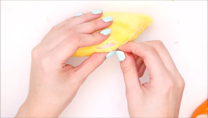 Hand-sew the gap closed.