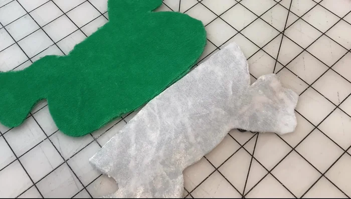 Cut out both fabric pieces.