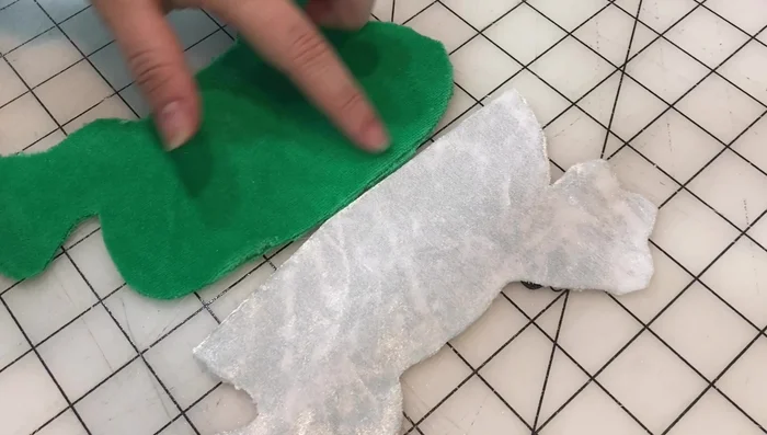 Leave a small opening (about ¾ inch) in the back for turning and stuffing.