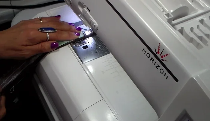 Edgestitch along both sides of the belt, a quarter-inch away from the edge.