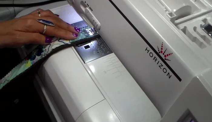 Add decorative stitches using various colors of thread.