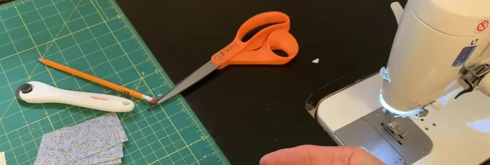 Trim off the excess fabric.