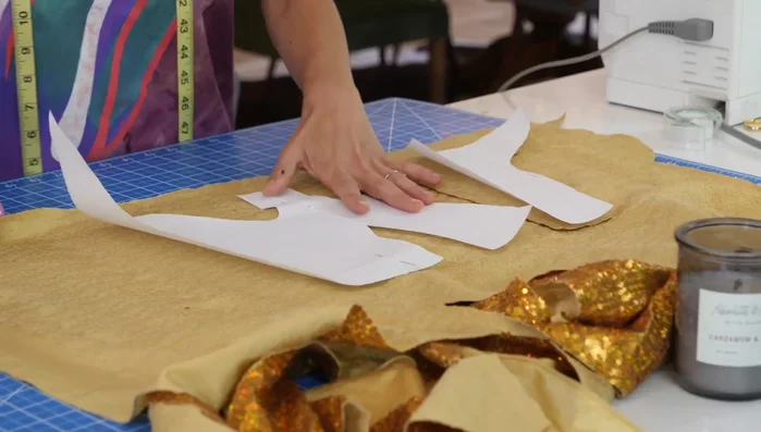 Create an overlap to cover the zipper.