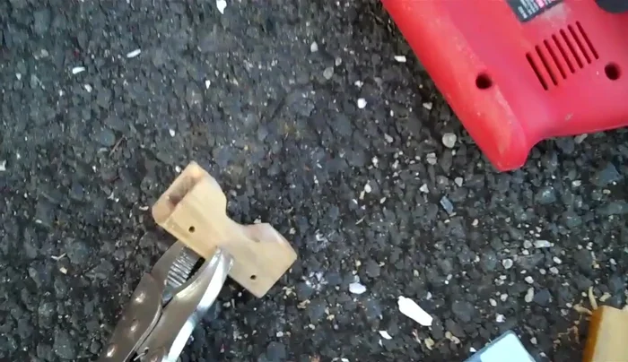 To prevent screws from showing, pre-drill holes in the wood using a drill bit the same size as the screw heads.