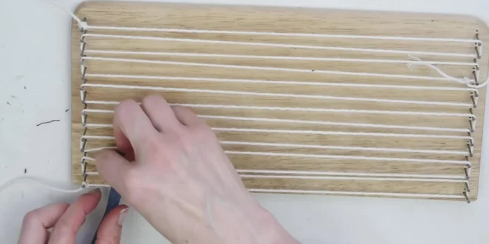 Joining strips: Cut and join the strips as needed to create a large rug.