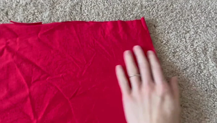 Sew a seam around the entire pillowcase, leaving the opening at the bottom.
