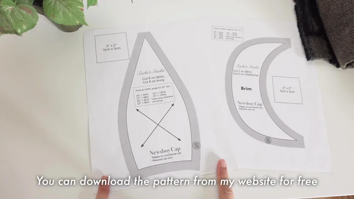 Download and print the pattern (adjust scaling as needed).