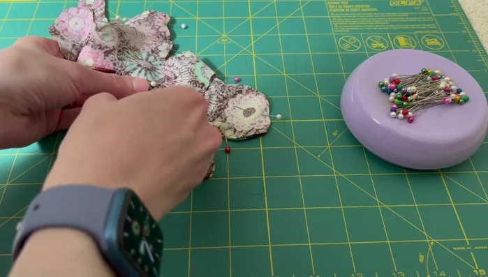 Sewing Machine Use: Stitch around leaving an opening.