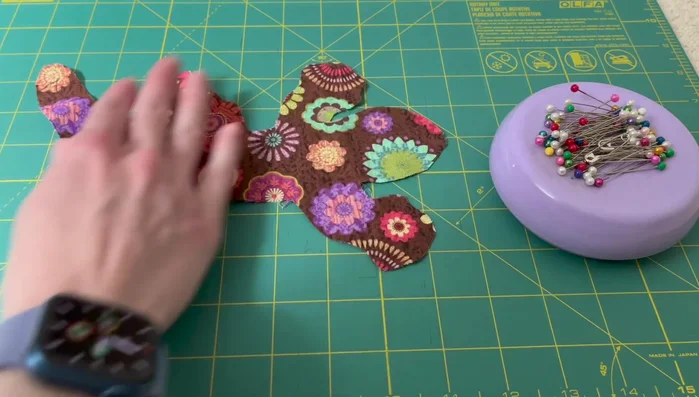 Prepare Fabric: Right sides together, pin.