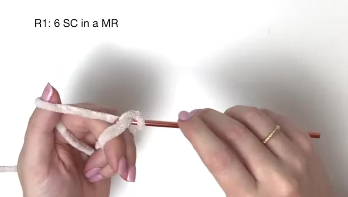 Head: Attach safety eyes between rounds 2 and 3