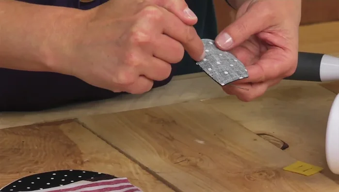 Sew the hat flaps: Sew the hat flaps right sides together, leaving the straight side open for turning. Turn them right side out and iron.