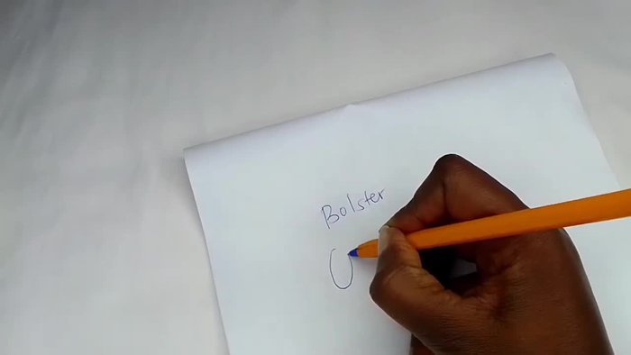 Determine Bolster Dimensions: Decide on the desired diameter (8 inches in this example) and length (24 inches).