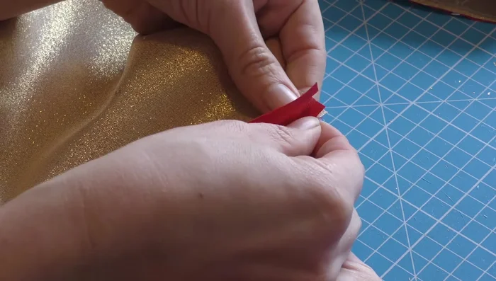 Fold over the bias binding to create a neat folded edge and sew to secure.