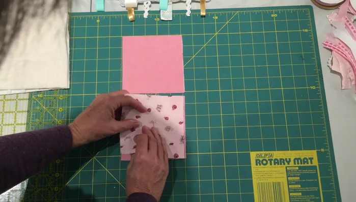 Open the seams of the paired squares and press flat.