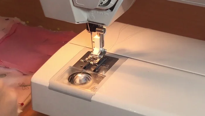 Sew around the perimeter, leaving a small opening for turning and inserting the rattles.