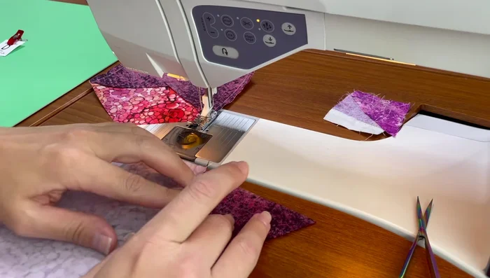 Finger press and then iron press the seams open.