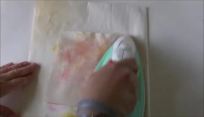 Cut out the koala shape from the painted fabric, leaving the back piece uncut.