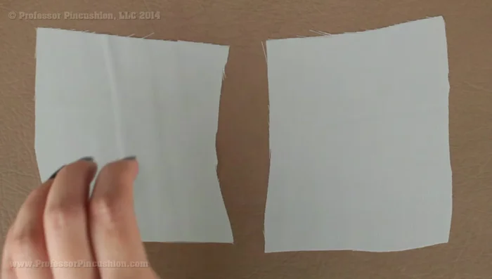 Interfacing. Use two layers of chiffon for interfacing, or use organza for added stiffness. Match colors carefully (640.72).