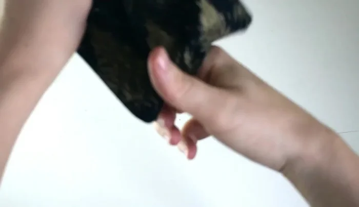 Trim excess fabric: Trim any excess fabric.