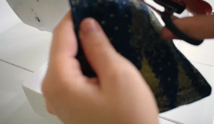 Trim excess fabric: Trim any excess fabric.