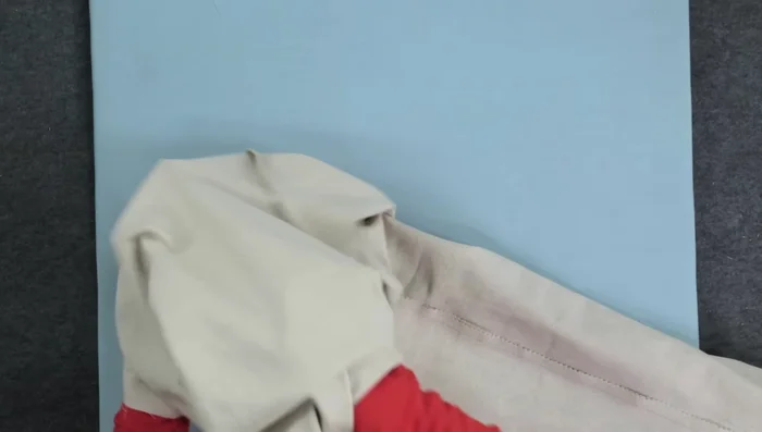 Finish the crotch seam allowance.