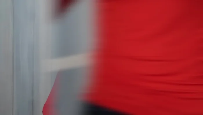 Zigzag stitch the elastic to the fabric, stretching the elastic as you sew. (1.4 length, 3.5 width)