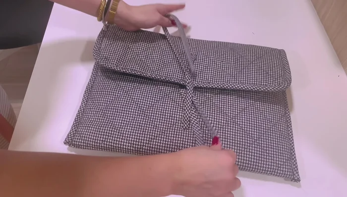 Test ties and trim if needed; close strap ends.